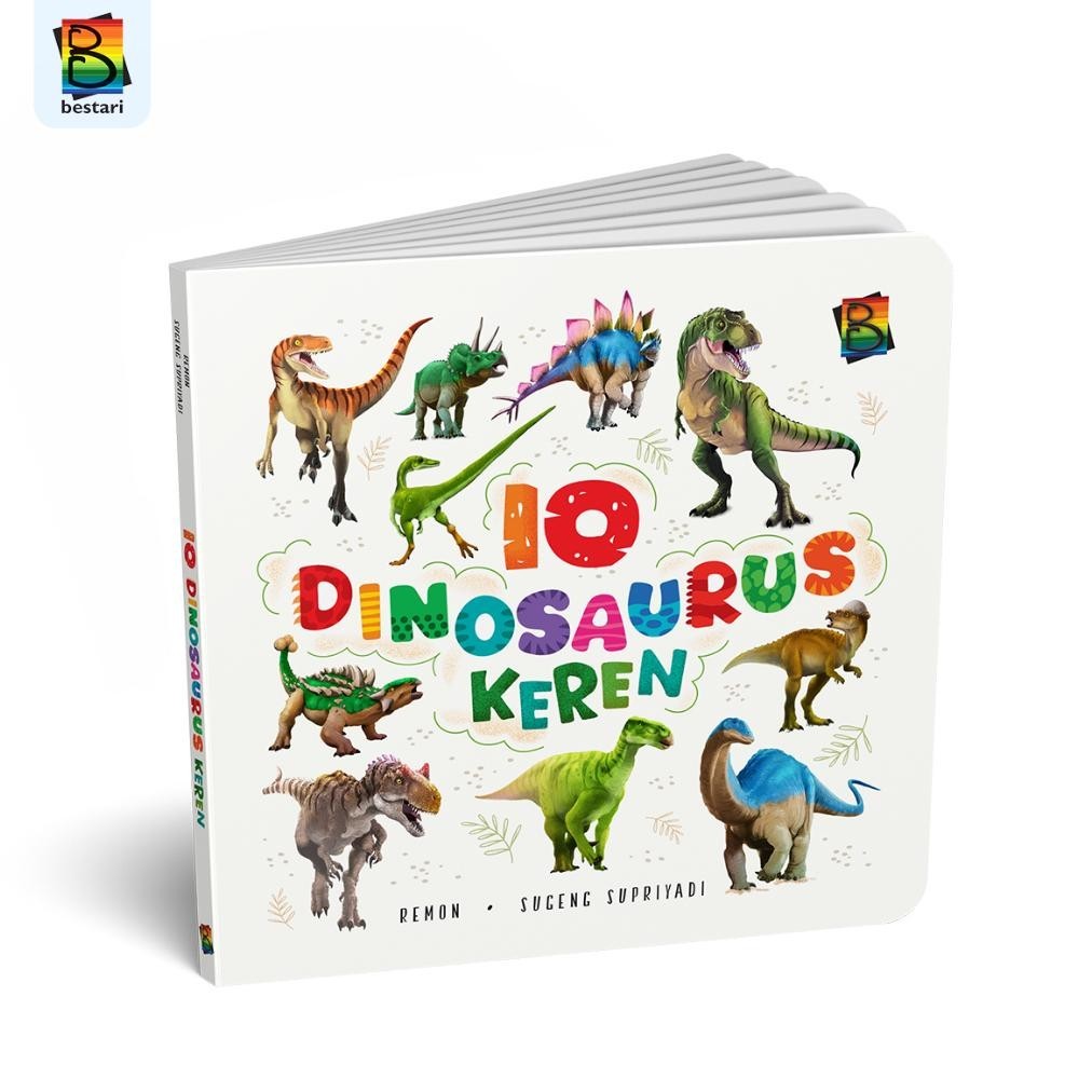 

Board Book - 10 Dinosaurus Keren