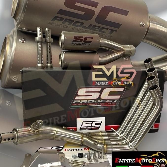 Knalpot SC Project CRT Twin CB 650 CB650 CB650R CB650F Dual Fullsystem