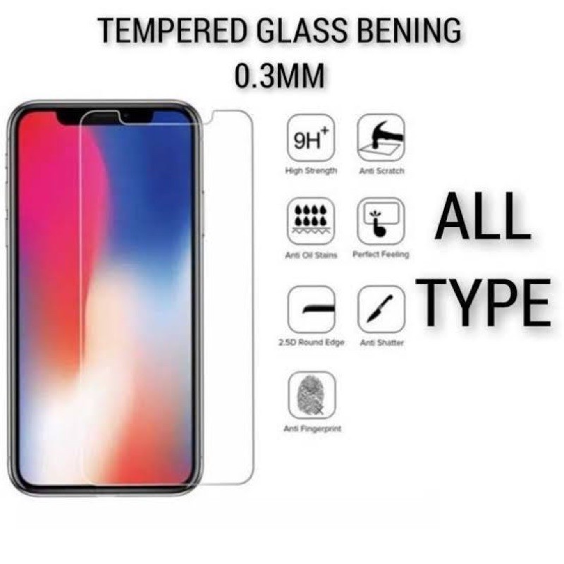 TEMPERED GLASS BENING OPPO A1K/A3S/A5/A5S/A5 2020/A7/A8/A9 2020/A11/A11K/A12/A15/A15S/A16/A16E/A16K/
