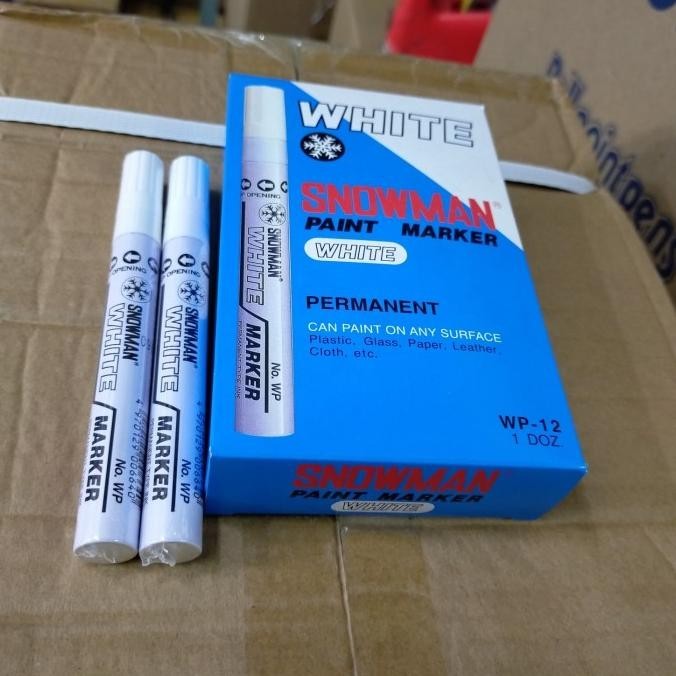 

Snowman Paint Marker White/Black (Perlusin)