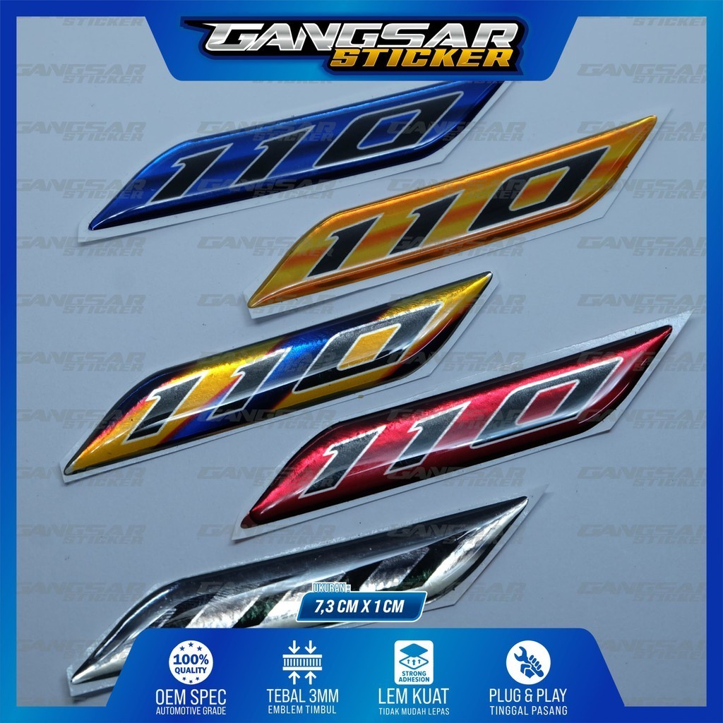 Emblem timbul 110 vario