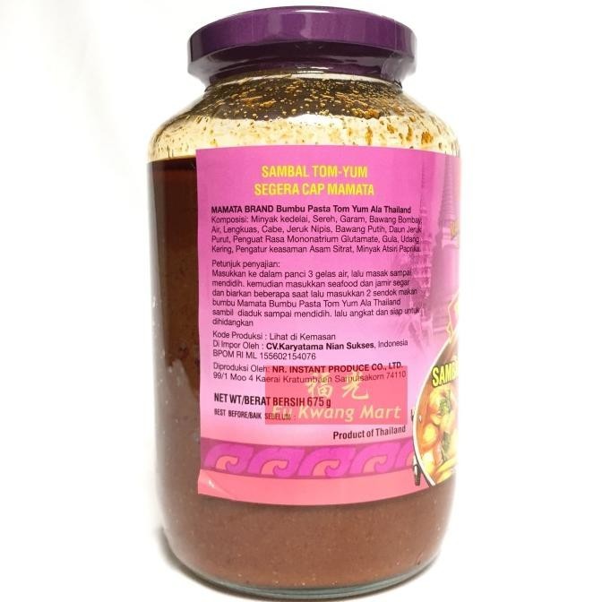 

Bumbu Pasta Tom Yum Paste Ala Thailand Mamata Brand Import Thailand