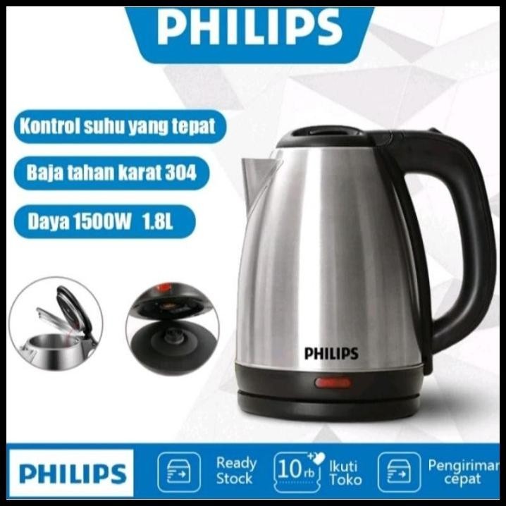 KETTLE LISTRIK PHILIPS TEKO LISTRIK PEMANAS AIR PHILIPS 1500 WATT, DI