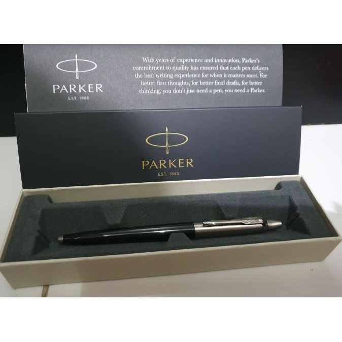 

Pulpen Parker Jotter Ballpoint SPC Black CT Klip Silver TA