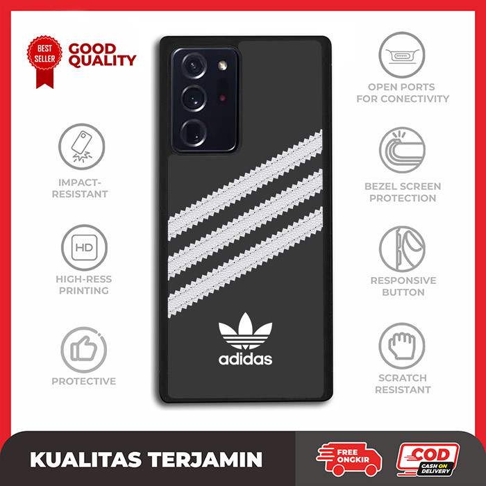 Casing Case Custom Samsung Note 20 10 9 8 7 5 Ultra Plus FE Adidas Samba Black AE2930 Hardcase S5