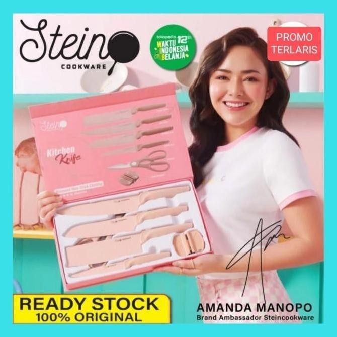 Stein Cookware Kitchen Knife Set/ Pisau Dapur Set Original Best Seller Gustiilasaa