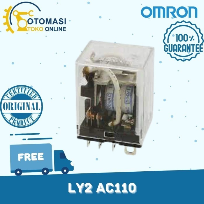 Asli Relay Omron Ly2 Ac110 Harga Spesial