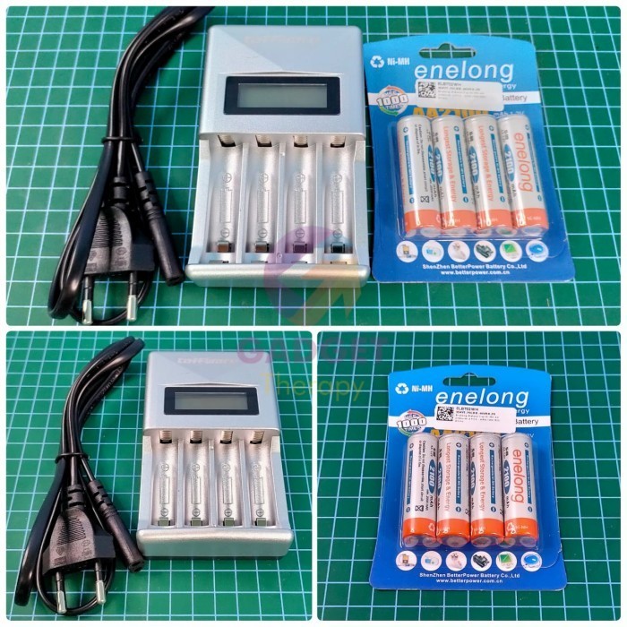 Taffware Fast Charging Charger + Baterai Tamiya Mainan Aa Casan Batre