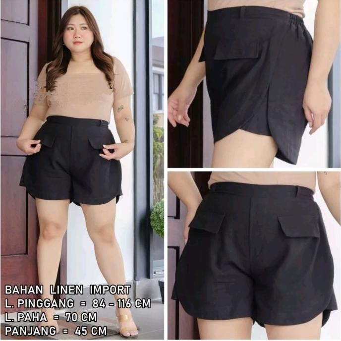 HOTPANTS BIG SIZE / CELANA PENDEK WANITA JUMBO / XXXL HOT PANTS