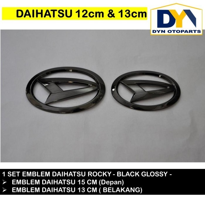 Dyn120- Daihatsu Rocky Set Logo Emblem Mobil Daihatsu 15Cm 13Cm