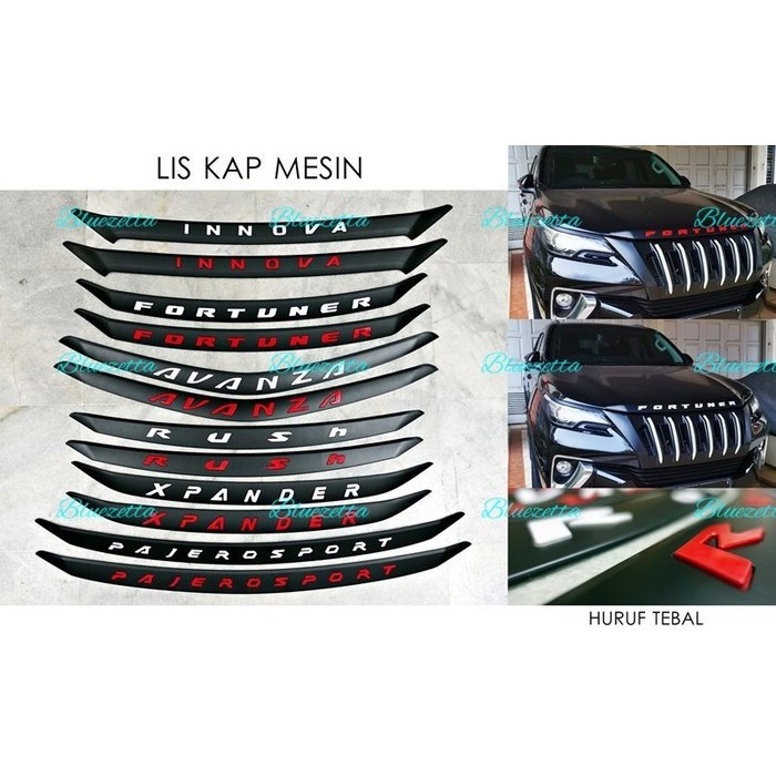 Emblem Kap Mesin Fortuner 2016 - Vrz Srs G Lis Kap Mesin Hood Moulding