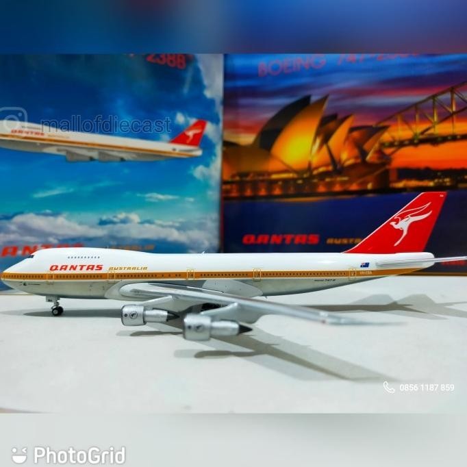 Qantas Boeing 747-200 VH-EBA Phoenix 1:400