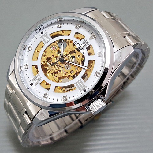 NEW COLLECION l JAM PRIA ROLEX AUTOMATIC BODY BESAR PREMIUM WATCH TRANSPARAN OTOMATIS MATIC Best