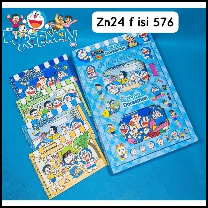 

HOT DEAL STICKER BUKU SPIRAL BOOK KARAKTER DORAEMON CUTE 4IN1 AESTHETIC !!!