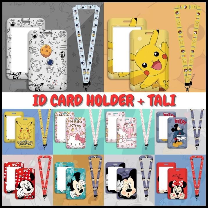 

BEST DEAL NAME TAG ID CARD CARD HOLDER LANYARD TEMPAT GANTUNGAN KARTU ST0024 !!