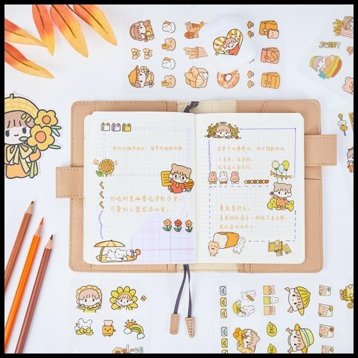 

TERBARU STIKER AESTHETIC KOREA LUCU SPECIAL EDITION BAHAN PET WATERPROFF