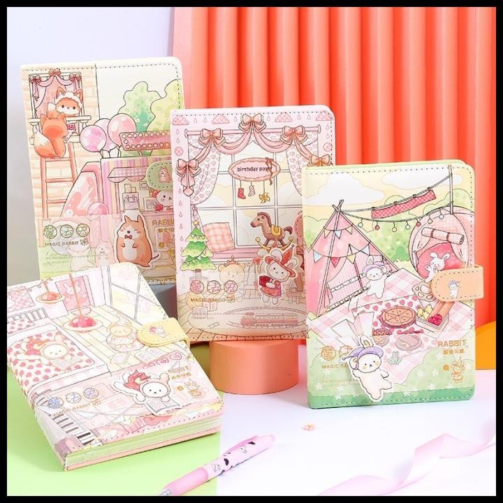 

BEST DEAL BUKU DIARY NOTEBOOK LUCU AGENDA IMPORT MAGIC RABBIT JGPB 6240