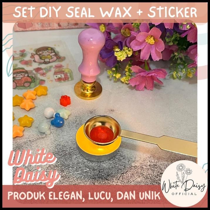 

BEST DEAL SET DIY SEAL WAX STICKER PREMIUM STAR BUNNY ANAK LUCU IMUT WATERMELON !!!!!!!