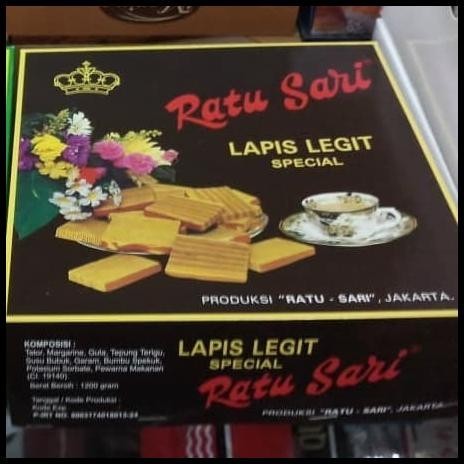 

GRATIS ONGKIR LAPIS LEGIT RATU SARI 1200GR 18X18CM - RASA ORIGINAL DAN COKELAT !!!!!