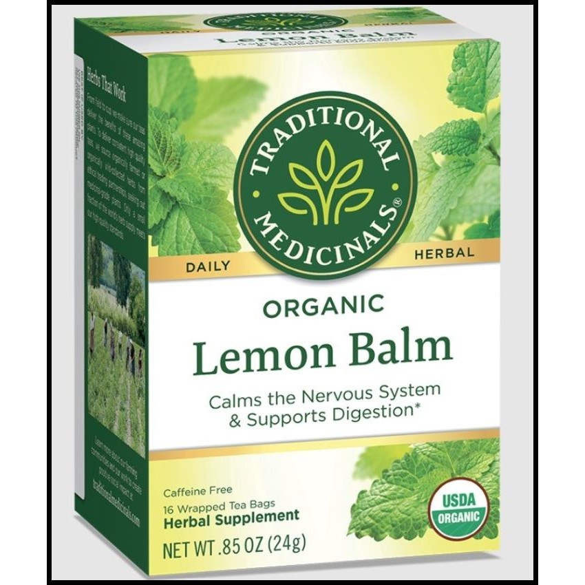 

TERMURAH TRADITIONAL MEDICINALS ORGANIC LEMON BALM CAFFEINE FREE 16TEA BAGS !!