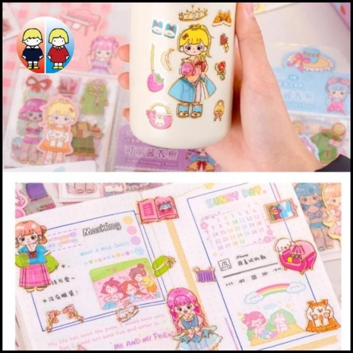 

GRATIS ONGKIR STICKER KOREA CLOTHES CHANGING STIKER KOREA GANTI BAJU