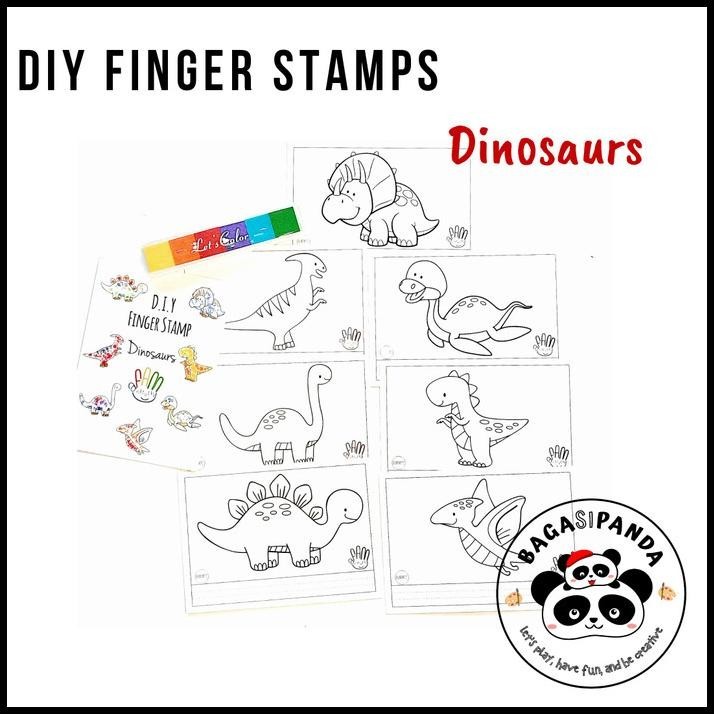 

HOT DEAL MAINAN ANAK DIY FINGER STAMP DINOSAURUS !!!!!!!