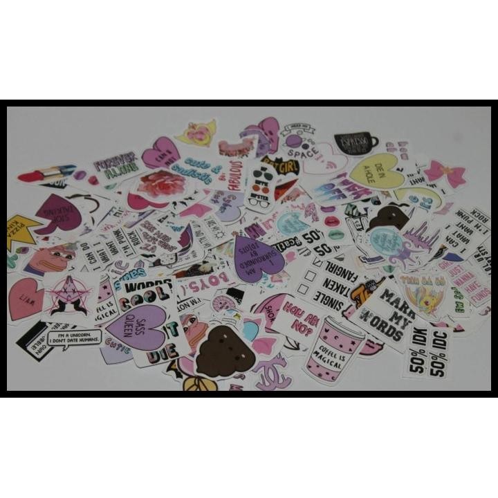 

BEST DEAL STICKER TUMBLR WATERPROOF ISI 70PCS