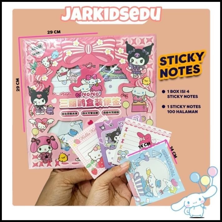 

BEST DEAL STICKY NOTE KARAKTER SANRIO MEMO UCAPAN ISI 400 LEMBAR SOUVENIR