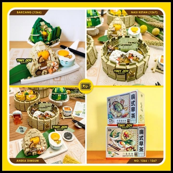 

TERBARU LOZ ( DIMSUM SERIES ) BLOCK DIM SUM CHINESE FOOD CINA KADO LUCU TOY !!