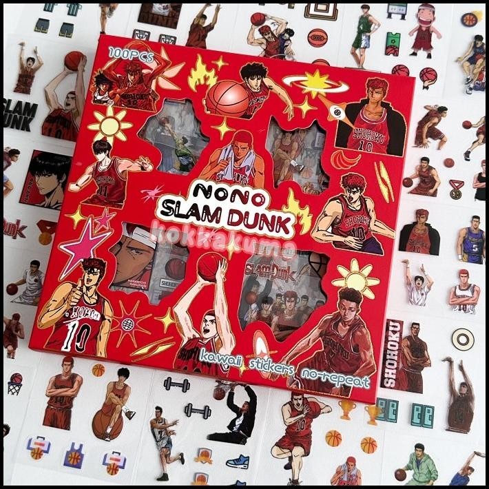 

BEST DEAL ( KKM ) NONO SLAM DUNK AESTHETIC STICKER BOX 2D STICKER !!!
