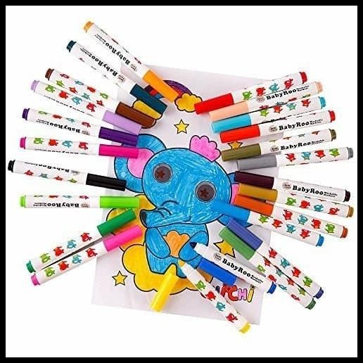 

TERMURAH JOAN MIRO BABYROO WASHABLE MARKERS 24 COLORS SPIDOL WARNA ANAK !