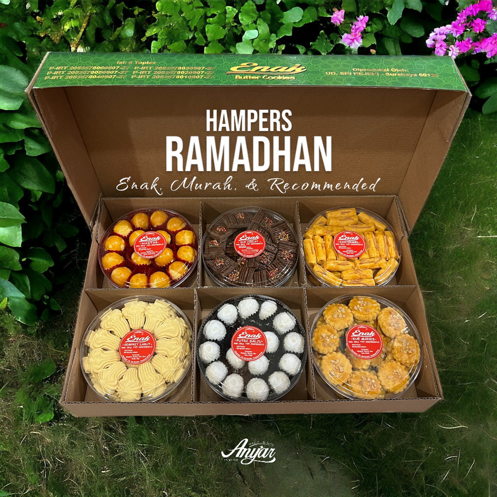 

KUE PAKET HAMPERS Idul Fitri Hampers Natal Hampers Tahun Baru / Paket Kue Kering / Parcel Aneka Kue Kering @isi 6 ±200gr