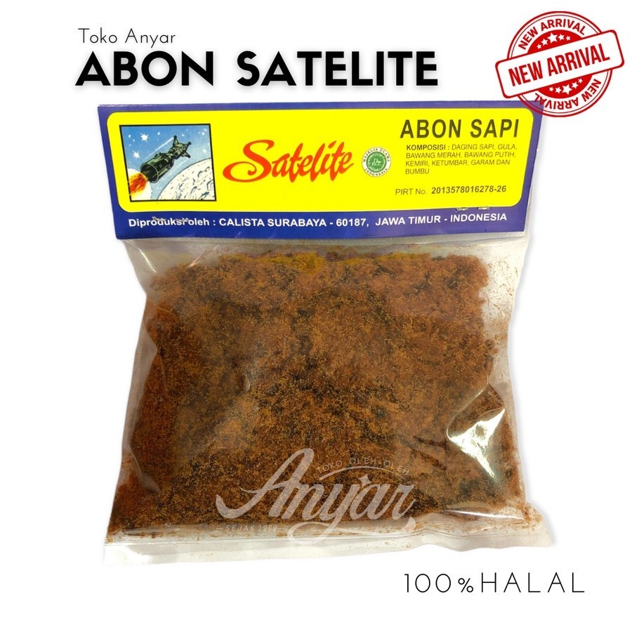 

Abon Sapi Cap Satelite 100% HALAL @Pack 100-200gr - 200 gram