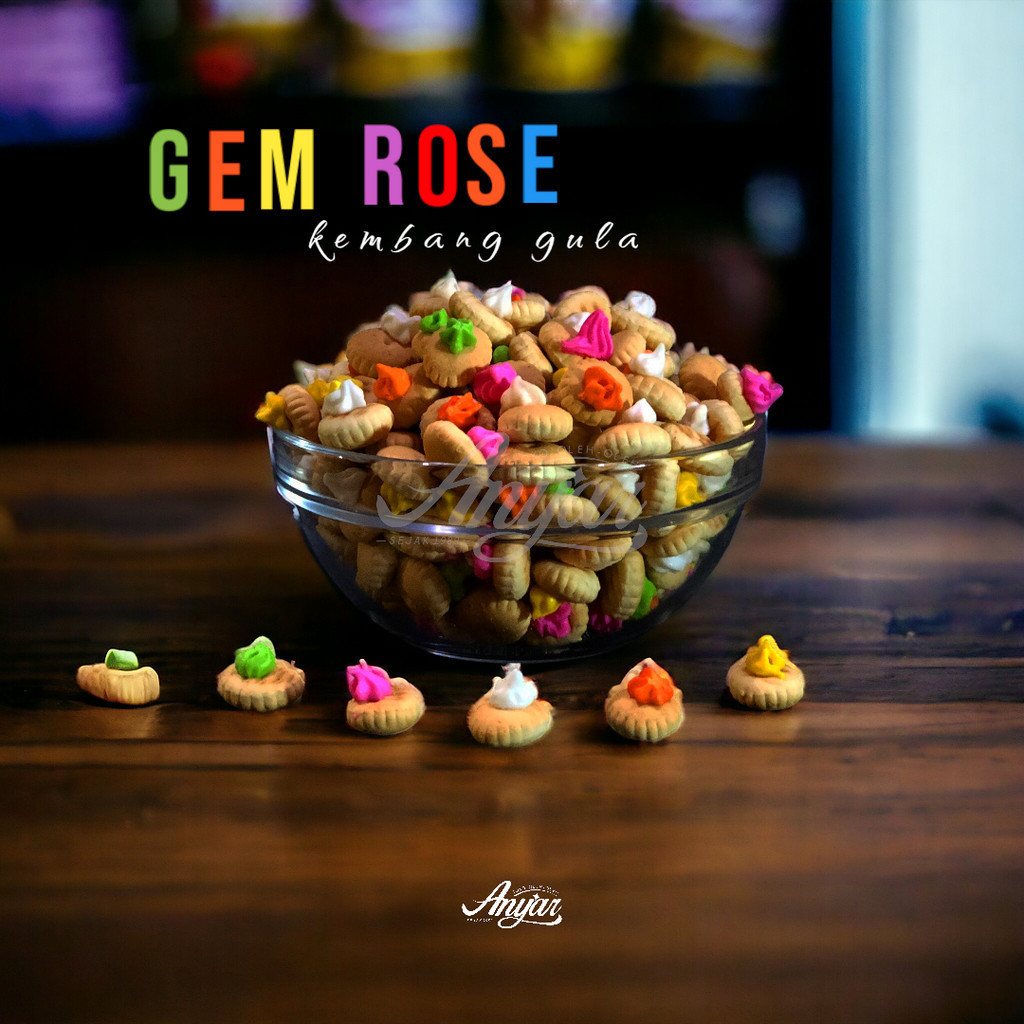 

Gem Rose Biskuit / Kembang Gula Biskuit Anak Jadul @250gr