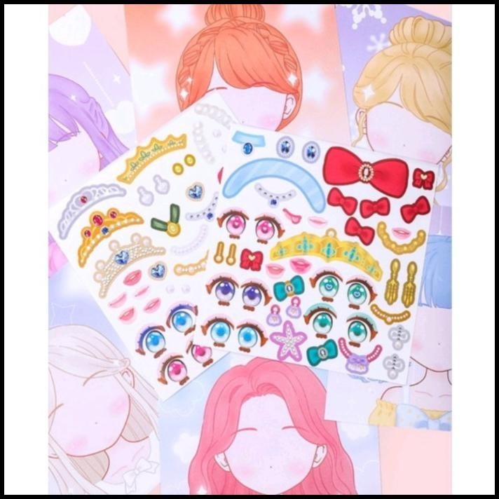 

TERMURAH BUKU ACTIVITY STICKER ANAK PRINCESS,STICKER GANTI MUKA,MAKEUP STICKER !!!!!!