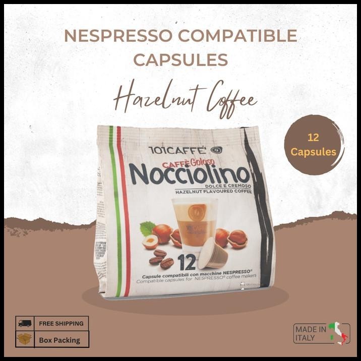 

TERMURAH NESPRESSO COMPATIBLES CAPSULES - NOCCIOLINO (HAZELNUT COFFEE) 12PCS !