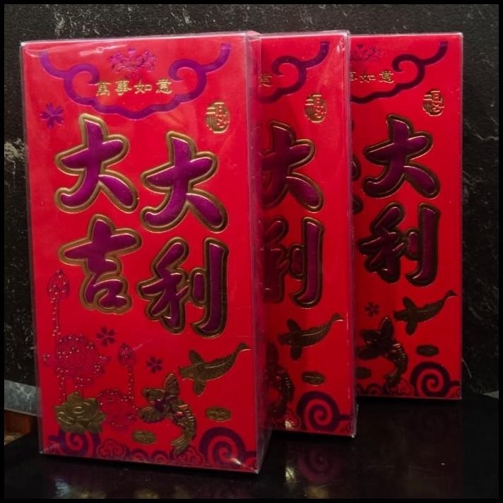 

TERBARU KANTONG AMPLOP ANGPAO MERAH TULISAN 1BOX ISI 30PCS !!!