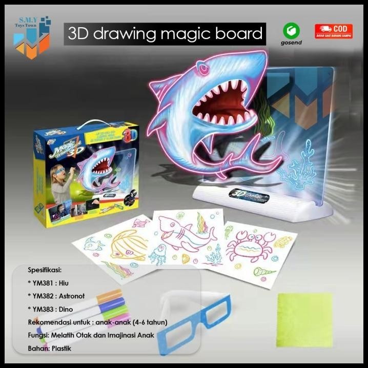 

GRATIS ONGKIR 3D DRAWING MAGIC BOARD !!!