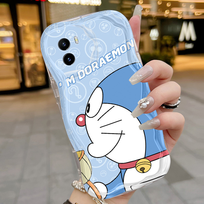 Casing Hp VIVO Y15s Y15a Y01 Y02s Case hp pola Casing kartun Doraemon Kesing untuk Anti drop cesing 