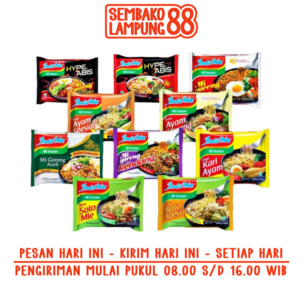 

Mie Indomie Soto 1 Pcs | Sembako Lampung 88