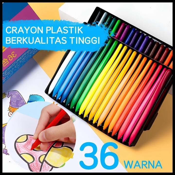 

GRATIS ONGKIR 36 SET CRAYON PLASTIK TAHAN AIR BAHAN NON TOXIC HIGH QUALITY !!!!!!
