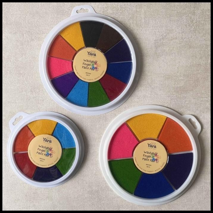

GRATIS ONGKIR YARA JUMBO WASHABLE STAMP PAD HAND PAINT FOR CRAFT CAP JARI TANGAN !!!!!!