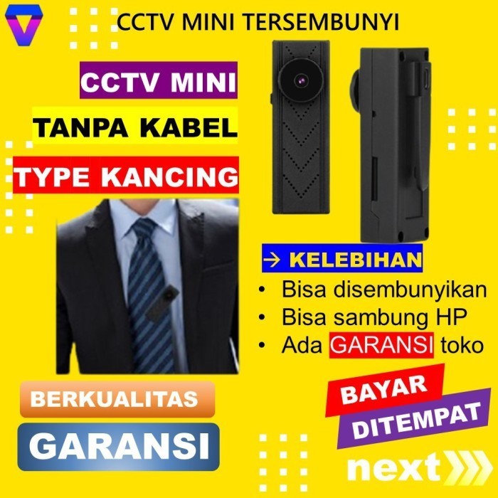 Kamera Tersembunyi Mini Camera Kecil Pengintai Cctv Wifi Outdoor Tanpa