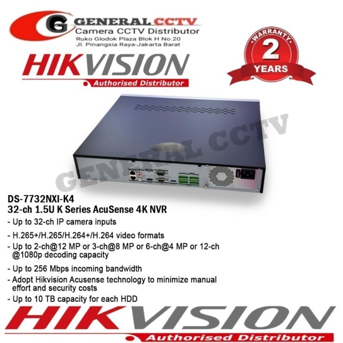 Hikvision 7732Ni-K4 Nvr 32 Channel Hikvision 4K