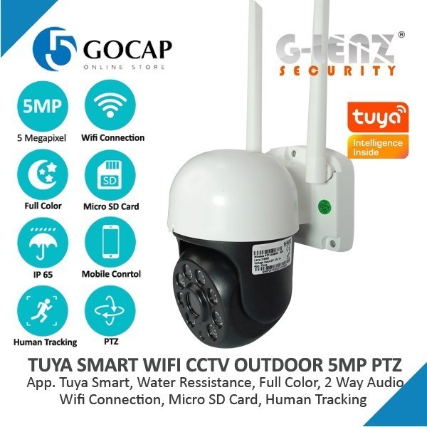 Tuya Smart Cctv Wifi 5Mp - Outdoor Ptz