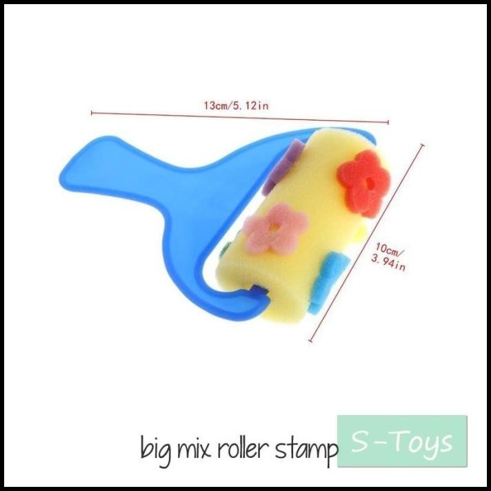 

GRATIS ONGKIR MAINAN ANAK BIG MIX ROLLER STAMP ISI 4 / BRUSHED / ART / KIDS PAINTIN !!!!!