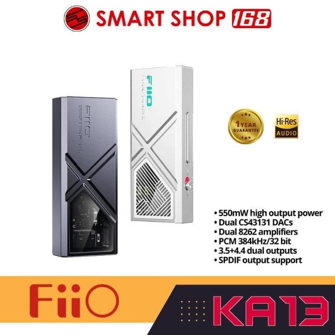 Baru Fiio Ka13 / Ka 13 Dual Cs43131 Portable Dac And Headphone Amplifier