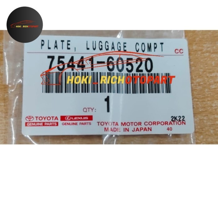 Emblem Bagasi Tulisan Lexus Gx470 Lx470 Lx570 Original 75441-60520