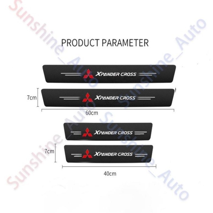 Stiker Pelindung Pintu Bagasi Mobil Mitsubishi Xpander Cross Bahan
