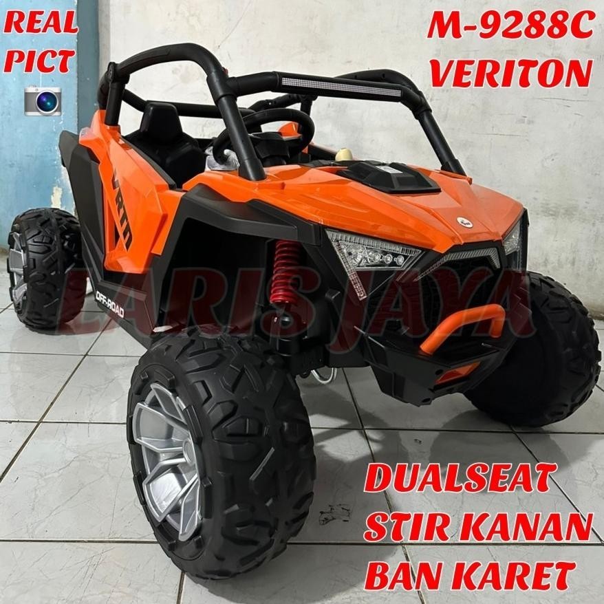 ADF MOBIL AKI PMB M9288 C BAN KARET EVA MOBILAN AKI ANAK VERITON M9288 12V , Mobilan aki jeep terbar
